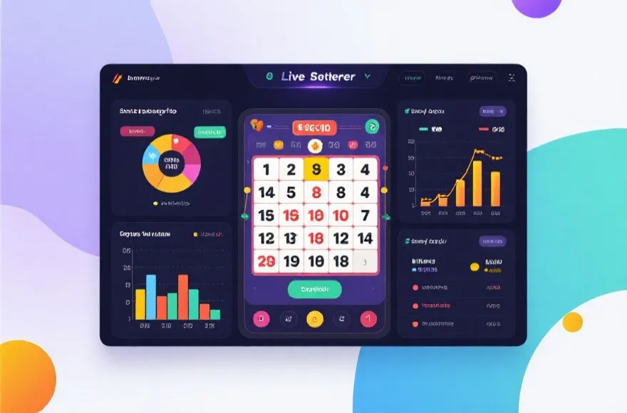 开奖与数据看板示意图